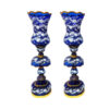 Perzische Kristallen Luster Lamp Traditionele Laleh Vorm Blauw Skye