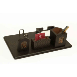 Perzische Leren Bureau Set Model Achaemenid