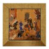 Decoratieve Perzische Framed Tegel – Shahnameh Geïnspireerd: Diamant