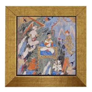 Decoratieve Perzische Framed Tegel – Shahnameh Geïnspireerd: Engelen