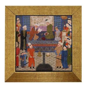 Decoratieve Perzische Framed Tegel – Shahnameh Geïnspireerd: Karnia