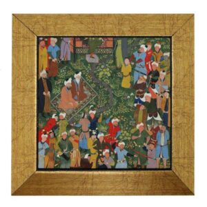 Decoratieve Perzische Framed Tegel – Shahnameh Geïnspireerd: Mania