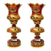 Perzische Kristallen Luster Lamp Traditionele Laleh Vorm Shah Abbasi Rood
