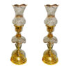 Perzische Kristallen Luster Lamp Traditionele Laleh Vorm Gouden