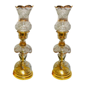 Perzische Kristallen Luster Lamp Traditionele Laleh Vorm Gouden