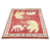 Perzische Gabbeh Wol Tapijt Handgeweven met Dieren Motieven
