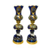 Perzische Kristallen Luster Lamp Traditionele Laleh Vorm Shah Abbasi Blauw