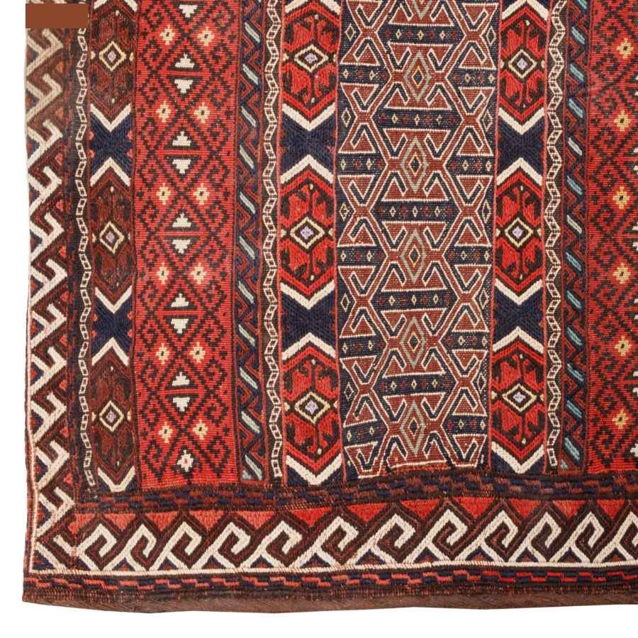 Vintage Perzische Zadel Tas – Handgeweven, Tweedehands Tōbrag 187416
