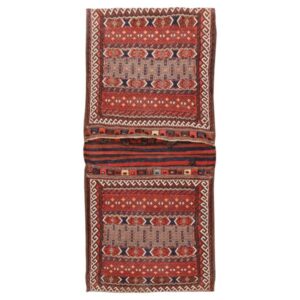 Vintage Perzische Zadel Tas – Handgeweven, Tweedehands Tōbrag 187416