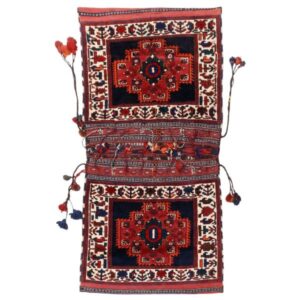 Vintage Perzische Zadel Tas – Handgeweven, Tweedehands Tōbrag 5704383