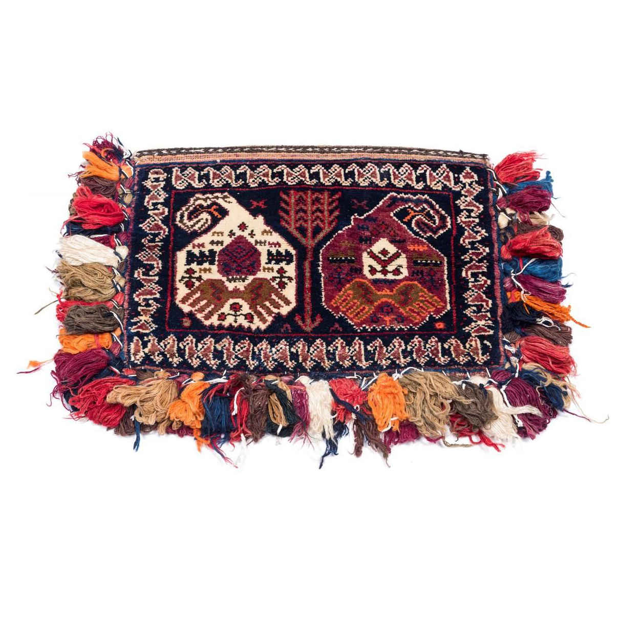Vintage Perzische Zadel Tas – Handgeweven, Tweedehands Tōbrag 102281