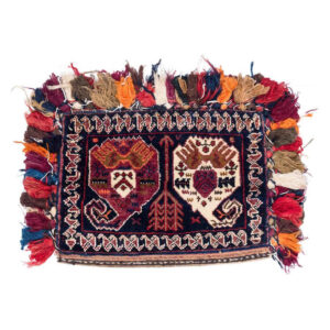 Vintage Perzische Zadel Tas – Handgeweven, Tweedehands Tōbrag 102281