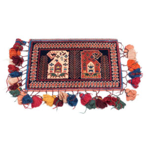 Vintage Perzische Zadel Tas – Handgeweven, Tweedehands Tōbrag 102282