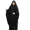 Klassieke zwarte overhead-hijab – Traditionele chador-mantel uit Iran