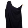 Premium-crêpe chador in het zwart – Volledige overhead-gebedsabaya