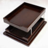 Houten Bureau Set van Tien Stuks – Bruin