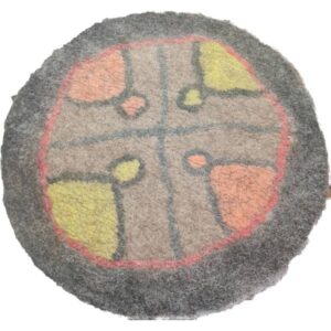 Perzisch Vilt Tapijt N17 — 100% Natuurlijke Wol — Handgemaakt — Geometrisch