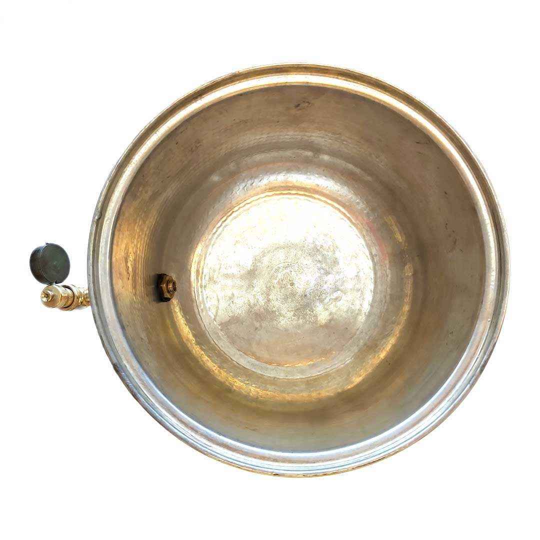 Perzische gehamerde koperen watertank G643