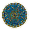 Perzisch Tafelkleed Kalamkari - Handgemaakte Blokdruk Isfahan - Gonbadi Blauw