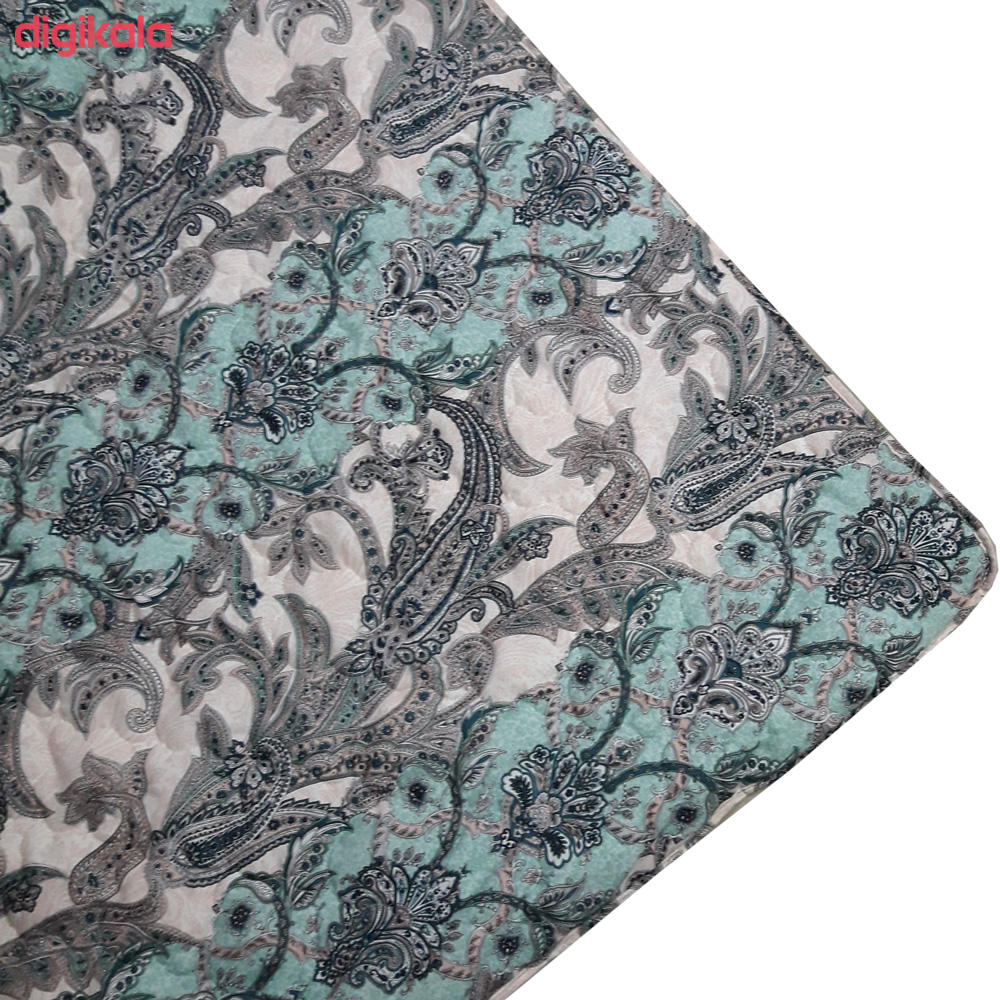 Perzisch Korsi Quilt – Model Afsoon Turkoois Vierkant