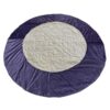 Ronde Fluwelen Korsi Quilt – Model Lumana Crème