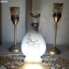 Perzische Druppel Zoutlamp - Wit met Kalligrafie Design