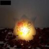 Islamitische Vlam Zoutlamp Handgemaakt met Vier Quls Surah Calligraphy