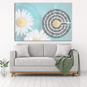 Islamitische Houten Print Kunst – 4 Quls G2 Wandkunst