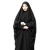 Sadafi design zwarte chador-abaya – Volledige islamitische gebedsjurk