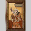 Marquetry Hout Inlegkunst – Artistieke Perzische Dame van de Liefde