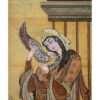 Marquetry Hout Inlegkunst – Artistieke Perzische Dame van de Liefde