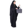 Zwarte chador met mouwen in Libanon-stijl – Iraanse overhead-hijab