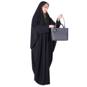 Islamitische Arabische Zwarte Chador Abaya Hejab met Mouwen voor Vrouwen en Bidden – Libanese TChador