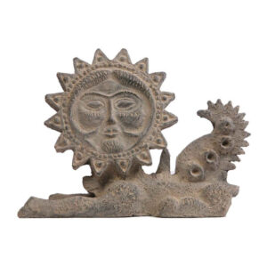 Historisch Mehr Zonnesymbool – Oud Perzisch Beeldhouwwerk