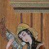 Marquetry Hout Inlegkunst – Artistieke Perzische Dame van de Liefde