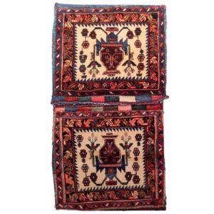 Vintage Perzische Zadel Tas – Handgeweven & Tweedehands Tōbrag 102265