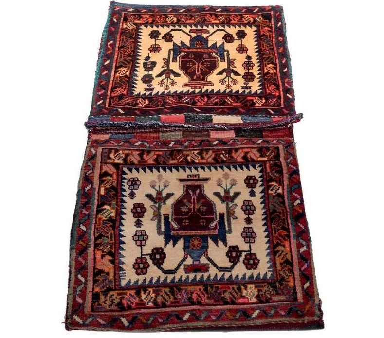 Vintage Perzische Zadel Tas – Handgeweven & Tweedehands Tōbrag 102265