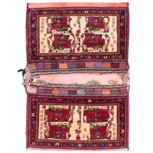 Vintage Perzische Zadel Tas – Handgeweven & Tweedehands Tōbrag 102273