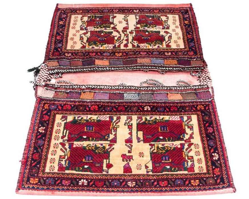 Vintage Perzische Zadel Tas – Handgeweven & Tweedehands Tōbrag 102273