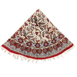 Perzisch Tafelkleed Kalamkari – Handgemaakte Blokdruk Isfahan – Atriyan Bloemen