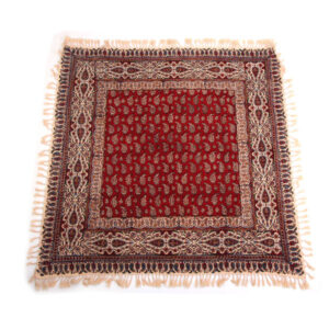 Perzisch Tafelkleed Kalamkari – Handgemaakte Blokdruk Isfahan – Paisley Geel/Rood