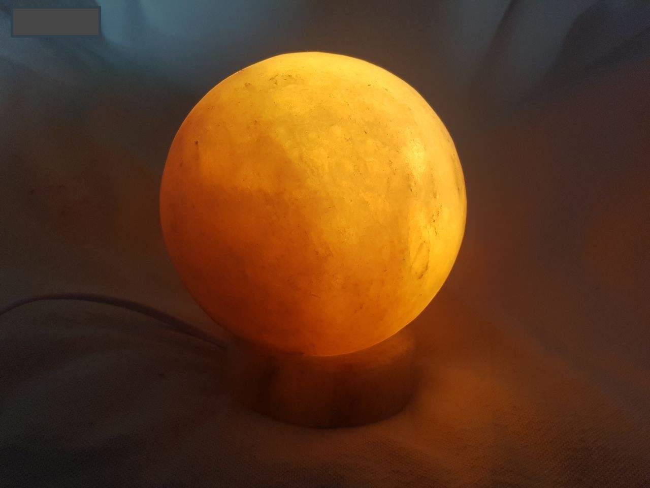 Perzische Globe zoutlamp – Handgemaakt Maan design