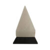 Piramide Zoutlamp – Handgemaakt met Houten Basis