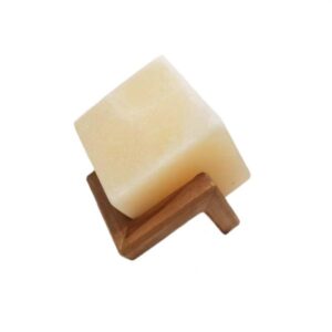 Perzische Cube Zoutlamp — Handgemaakt Modern — Witte Zoutsteen