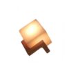 Perzische Cube Zoutlamp — Handgemaakt Modern — Witte Zoutsteen