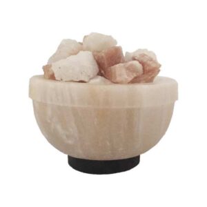 Perzische Kom Zoutlamp – Vulkanen Model met Natuurlijke Zoutchunks