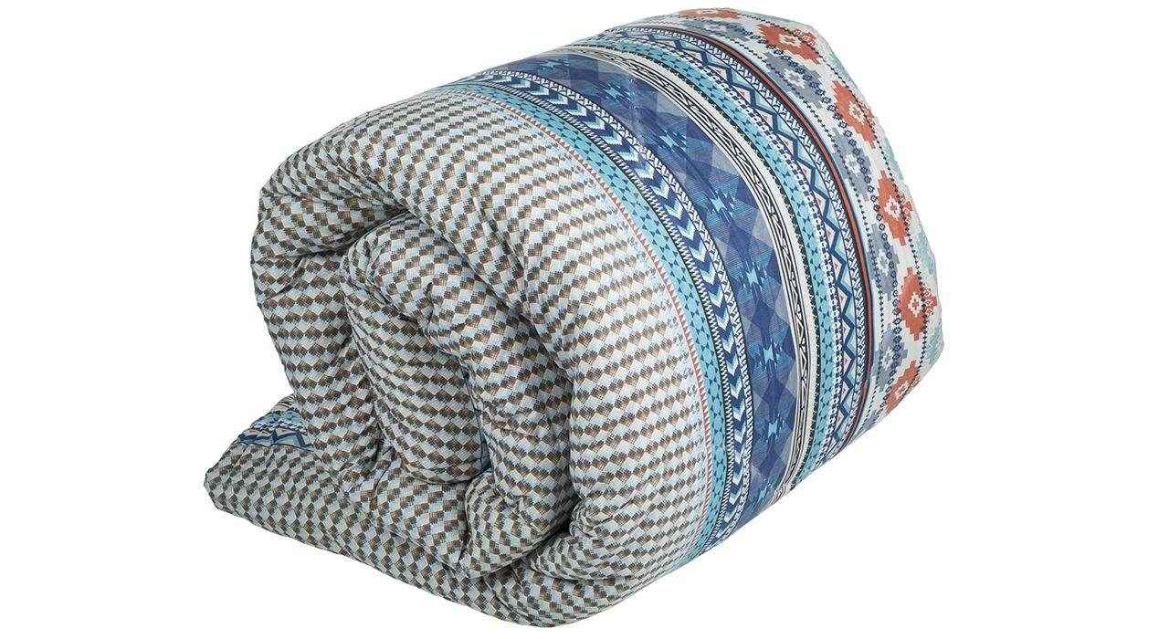 Wollen Dubbel Perzisch Korsi Quilt – Model Lux Blauw