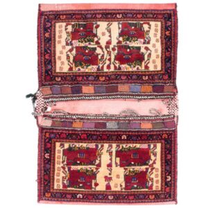 Vintage Perzische Zadel Tas – Handgeweven, Tweedehands Tōbrag 102273