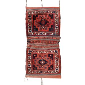 Vintage Perzische Zadel Tas – Handgeweven, Tweedehands Tōbrag 187408