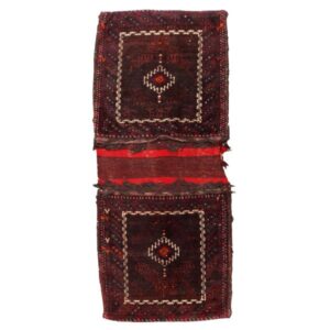Vintage Perzische Zadel Tas – Handgeweven, Tweedehands Tōbrag 187409
